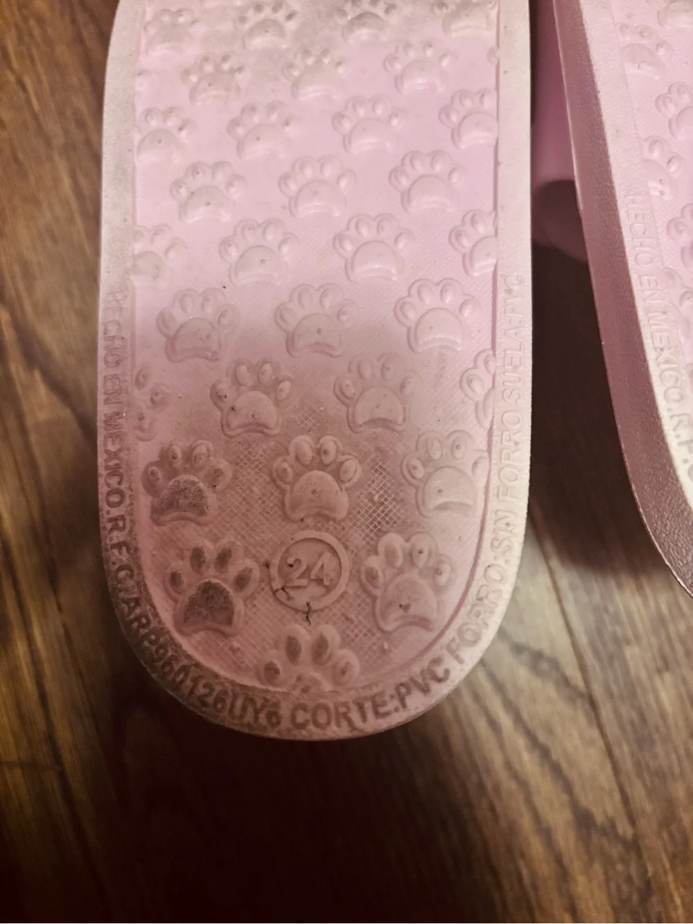 Kids Pink Panda Slide Sandals